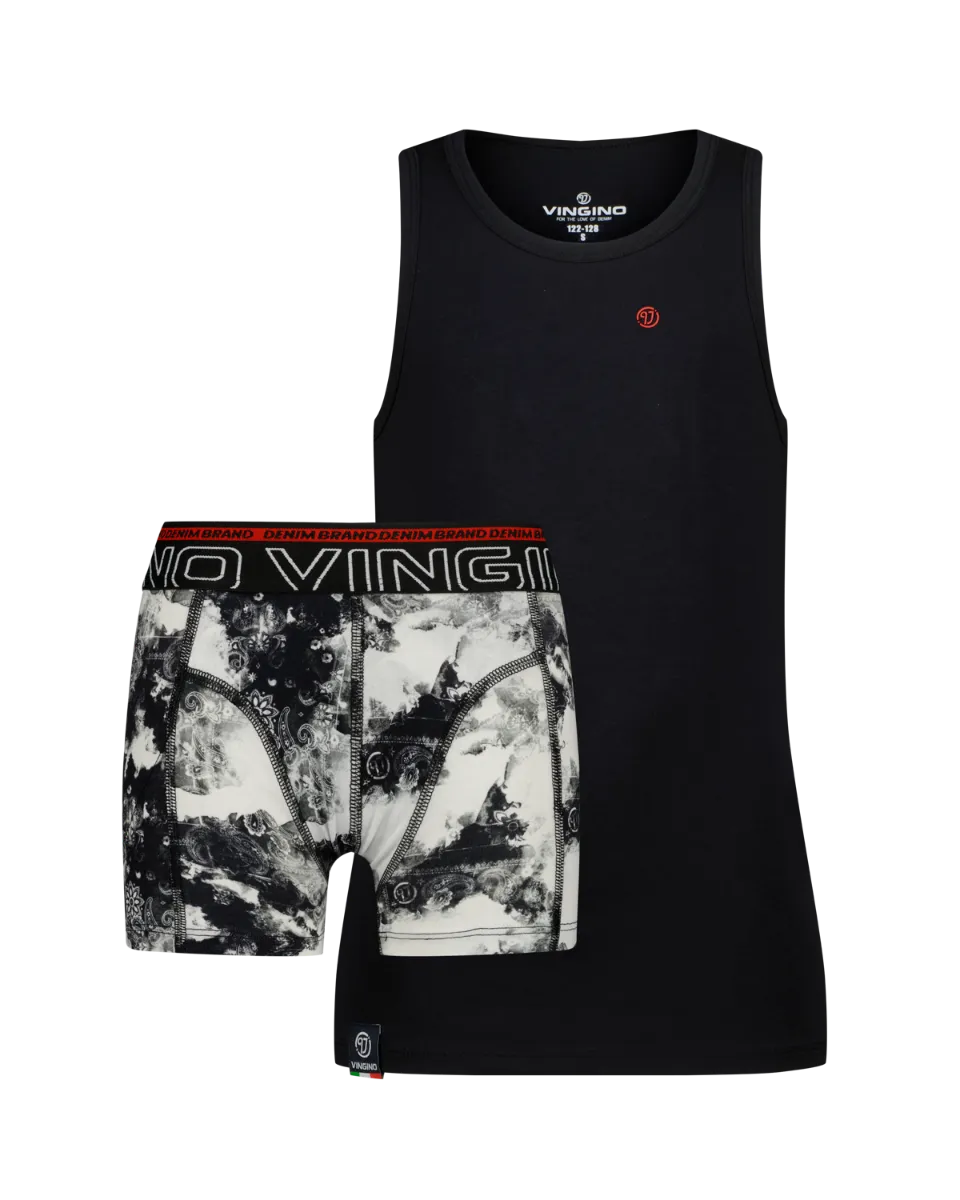 Jungen Underwear Set B-233-10 Bandana Set | Schwarz