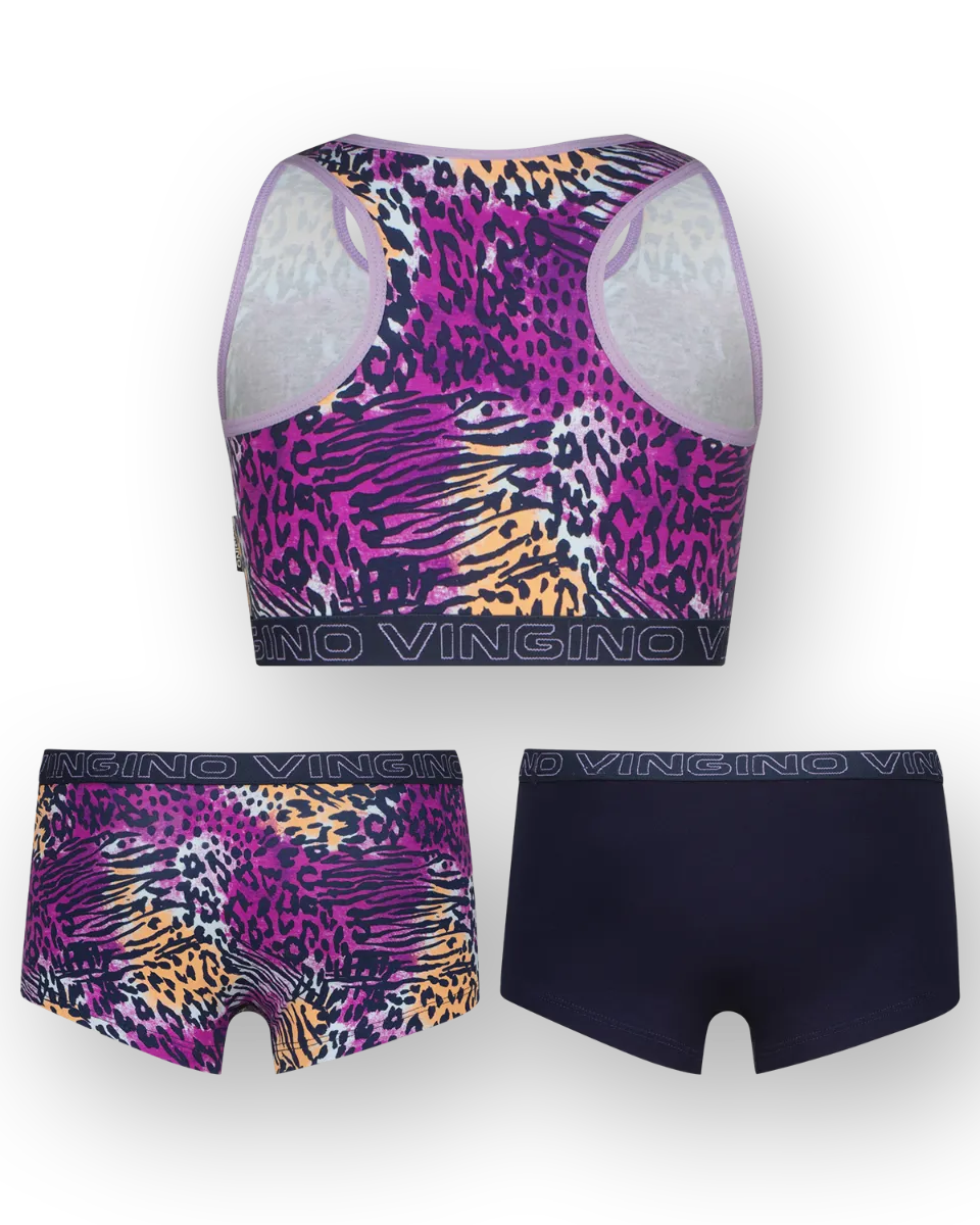 Mädchen Hipster animal racer set 3-pack | Blau