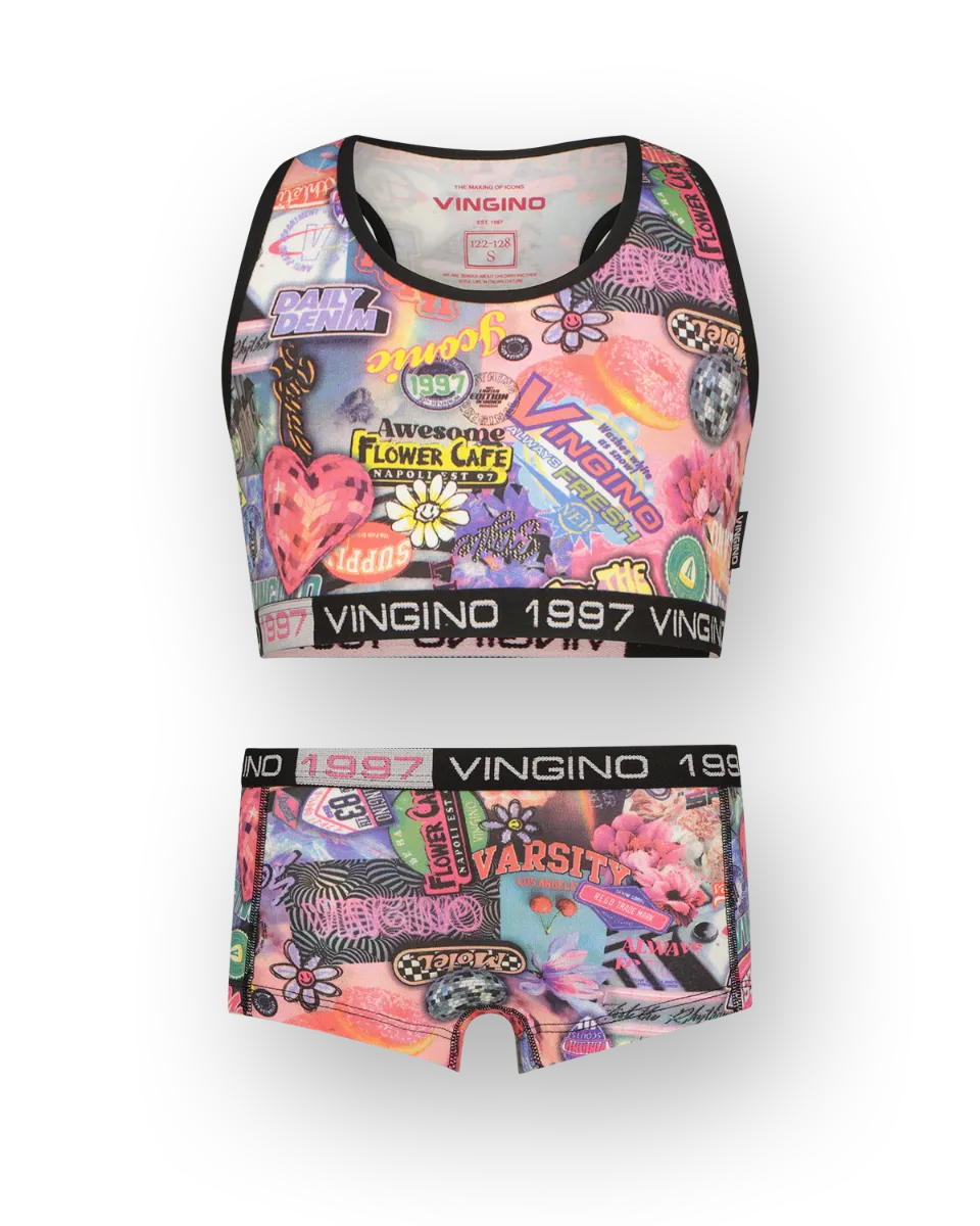 Mädchen Hipster fantasy racer 2-pack | Schwarz