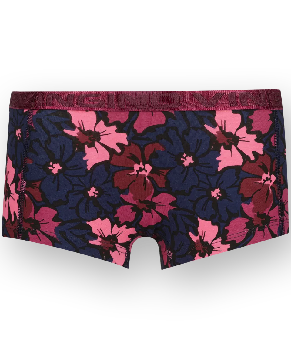 Mädchen Hipster flower 3-pack | Schwarz