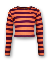 T-shirt G-basic-crop Rib Stripe
