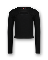 T-shirt G-basic-rib Detail