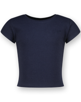 Top G-Basic-Crop Rib Tee