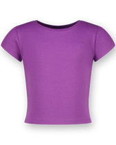 Top G-Basic-Crop Rib Tee