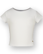 T-shirt Basic-Crop Rib Tee