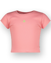 T-shirt Basic-Crop Rib Tee