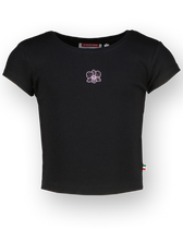 T-shirt Basic-Crop Rib Tee