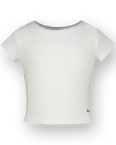 T-shirt Basic-Crop Rib Tee