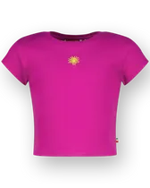 T-shirt Basic-Crop Rib Tee