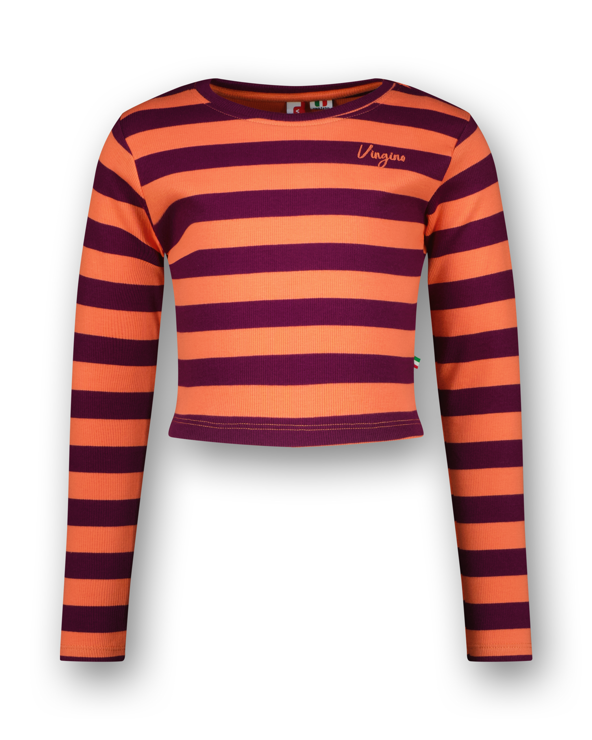 T-shirt G-basic-crop Rib Stripe