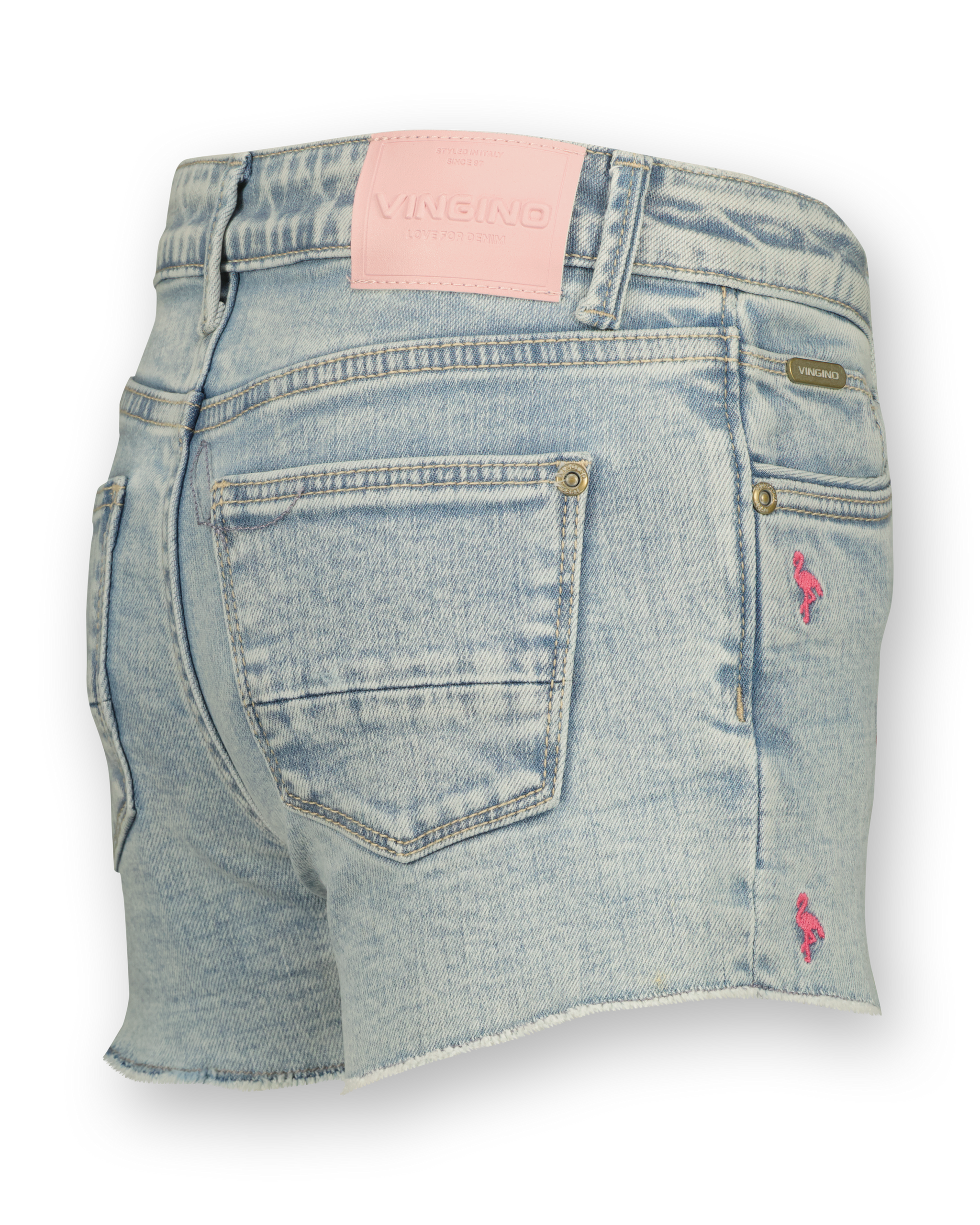 Kurze Hose high waist Dafina Flamingo