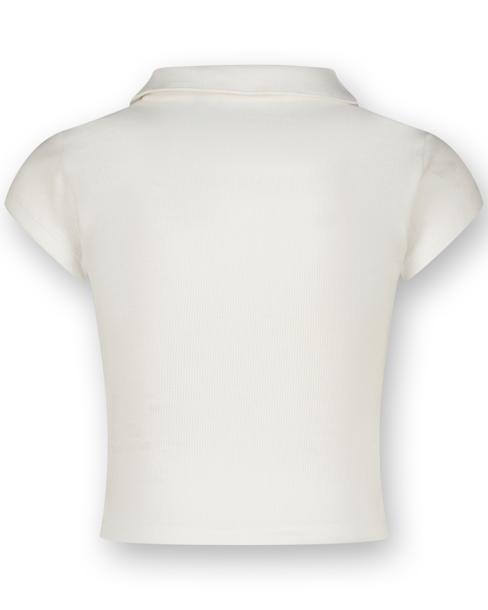 Top G-Basic-Crop Rib Polo