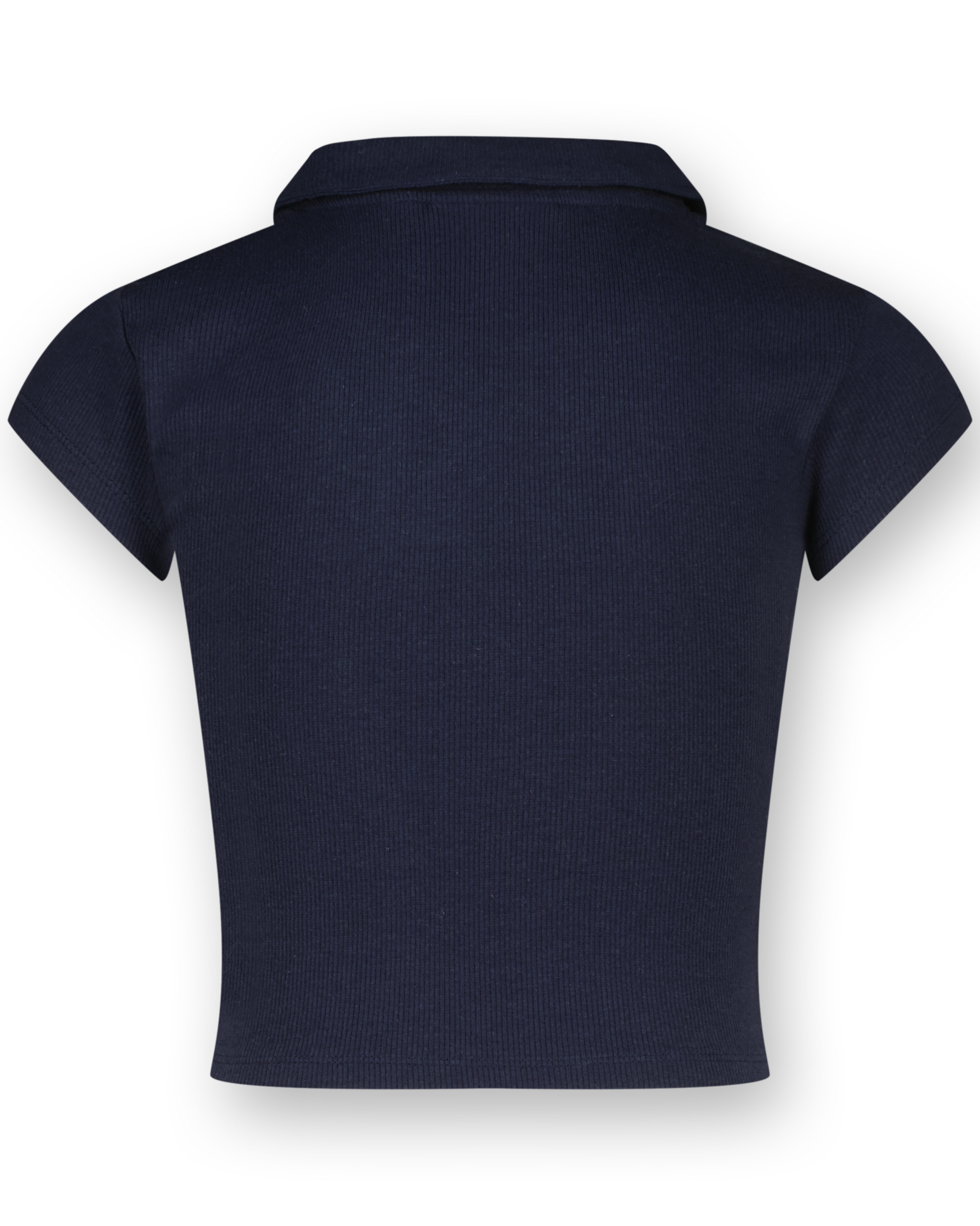 Top G-Basic-Crop Rib Polo
