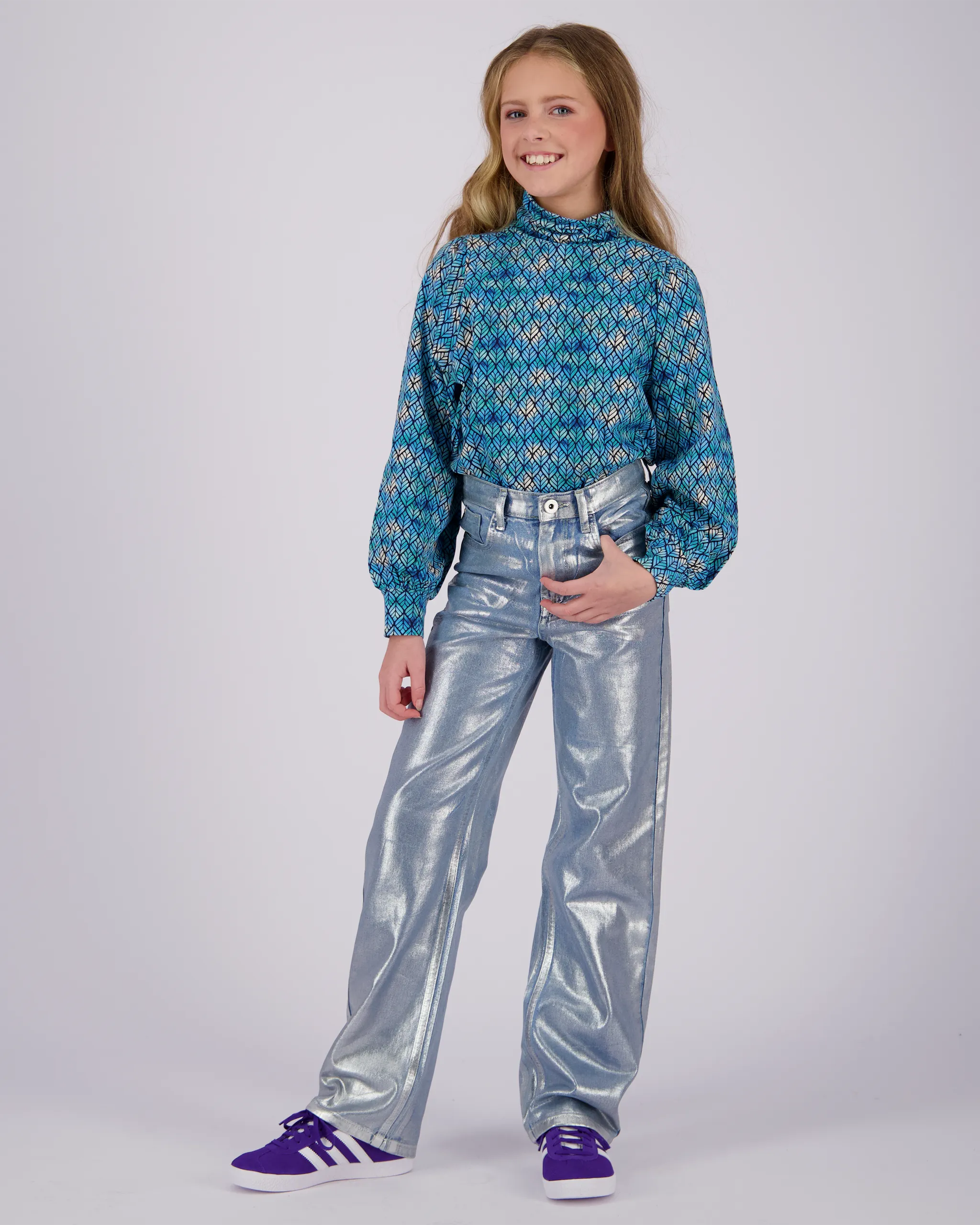 Wide leg Jeans Cato Metallic