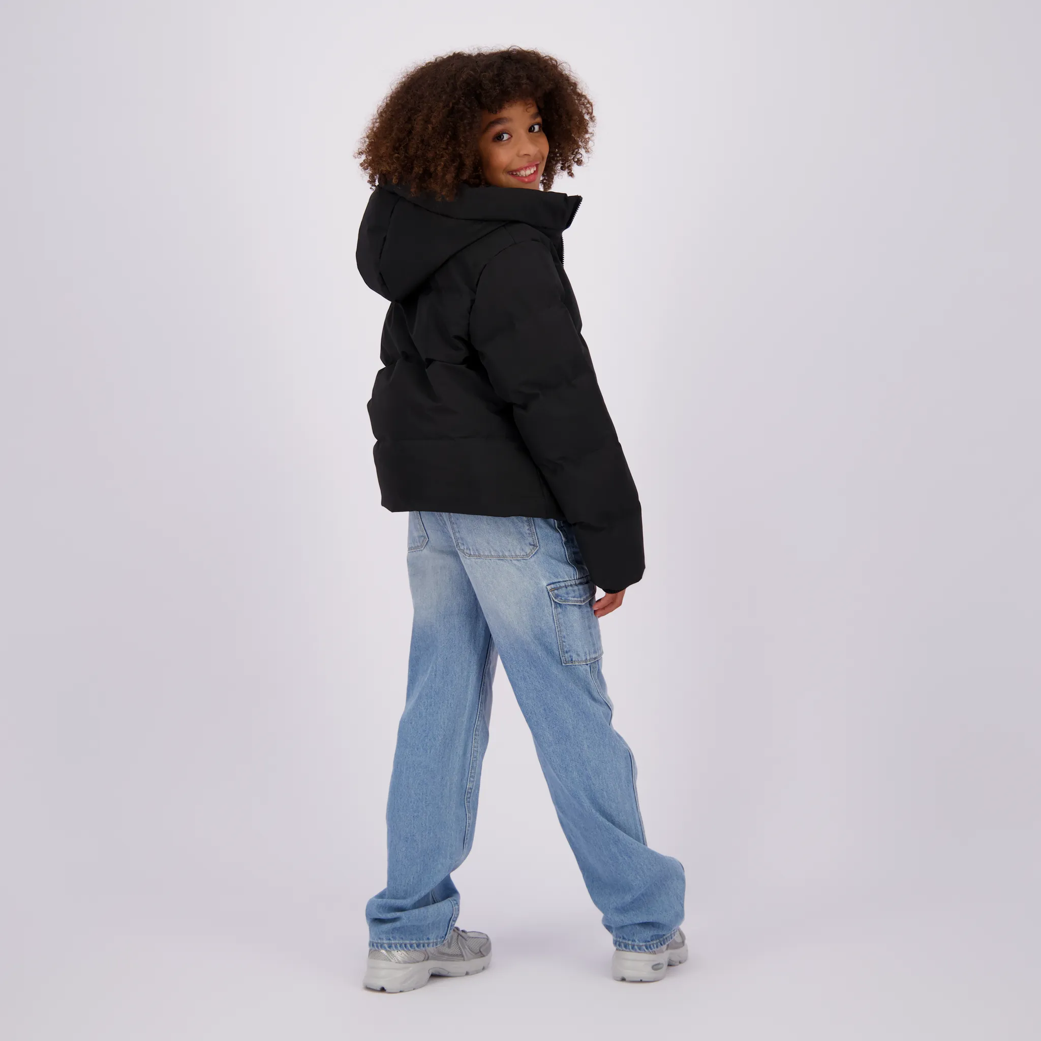 Mädchen Outdoorjacke Tezia | Schwarz