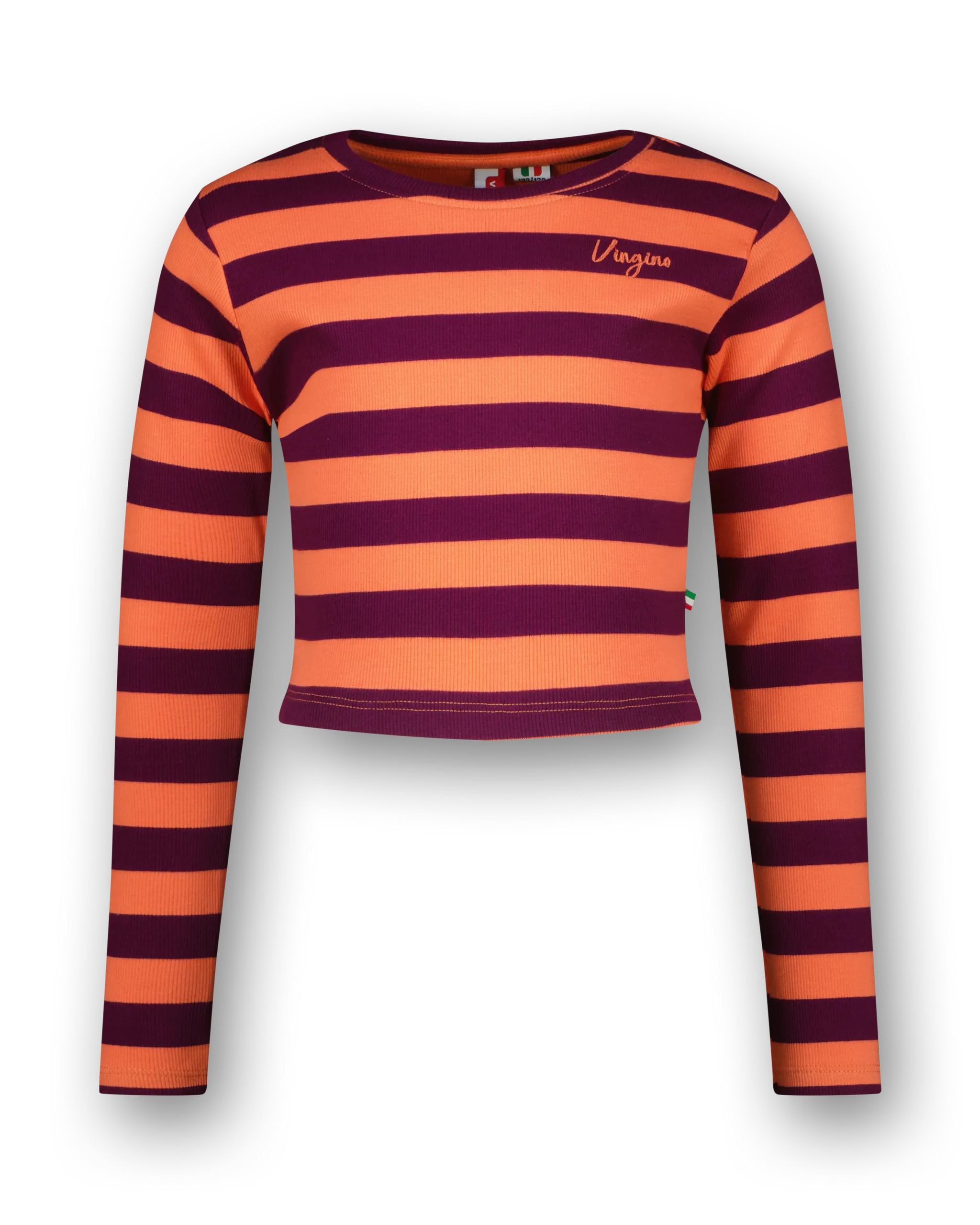T-shirt G-basic-crop Rib Stripe