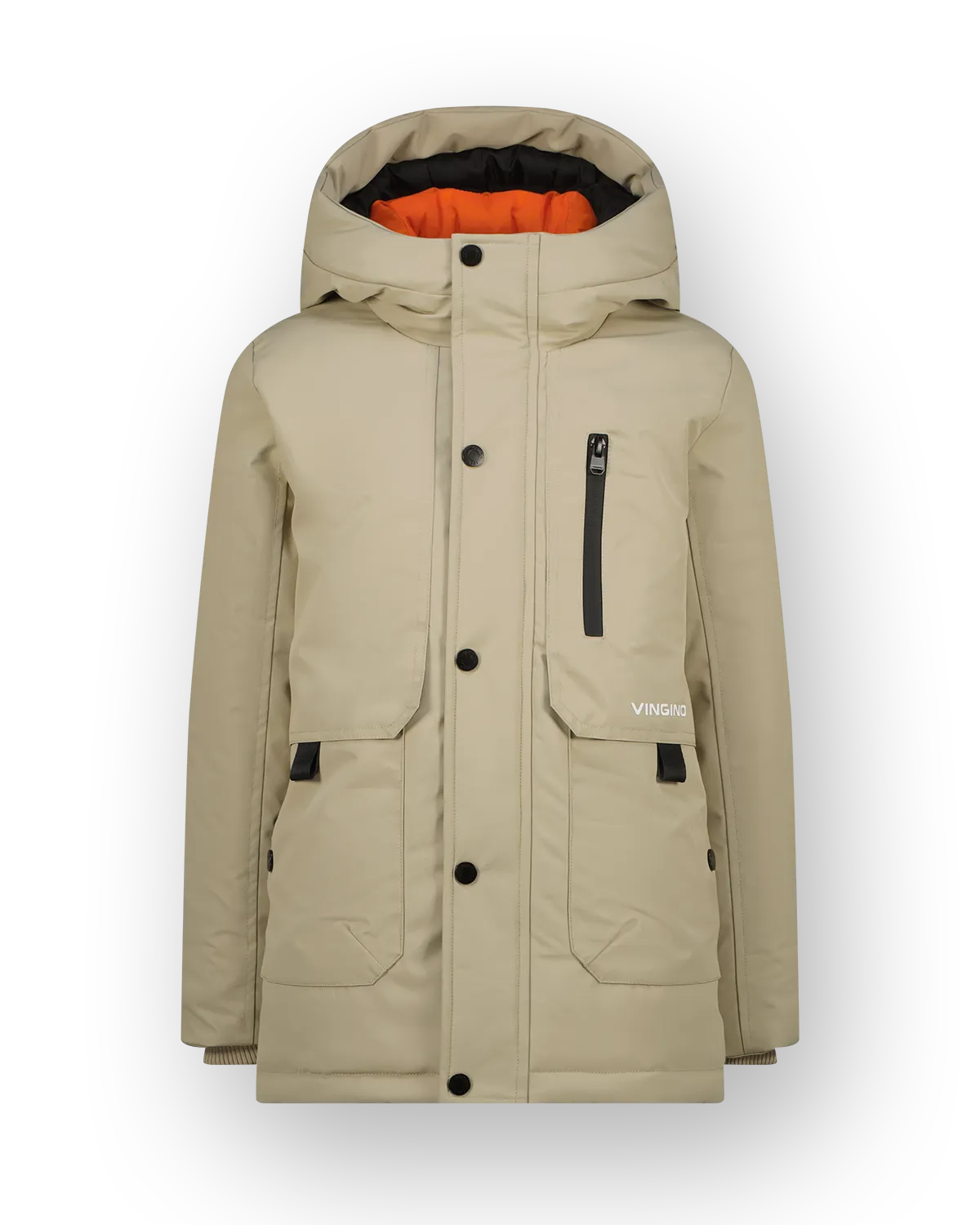 Jungen Long Jacke Tharpa | Braun