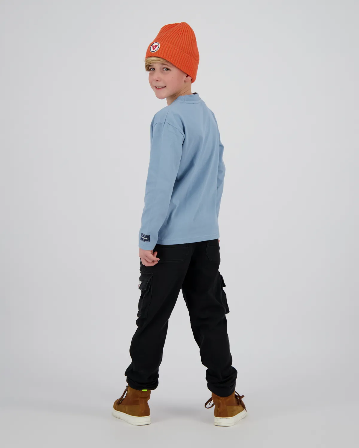 Jungen Longsleeve T-shirt Haydan | Blau