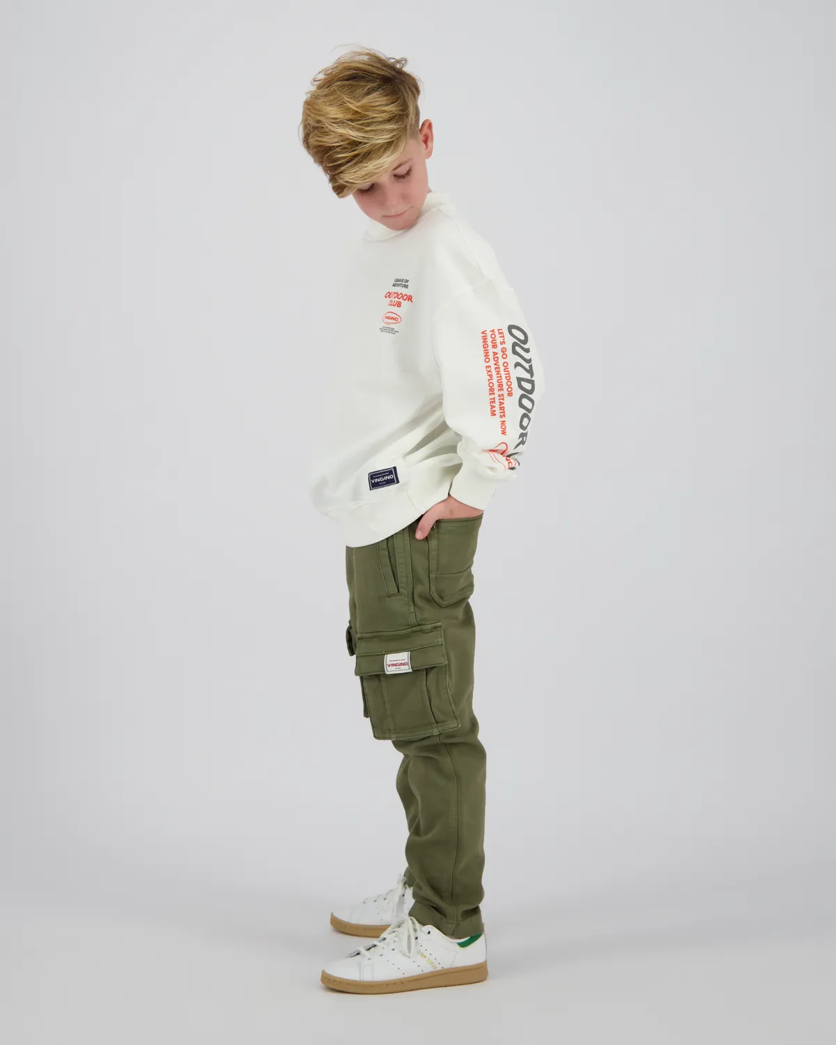 Jungen Sweatshirt Njord | Weiß