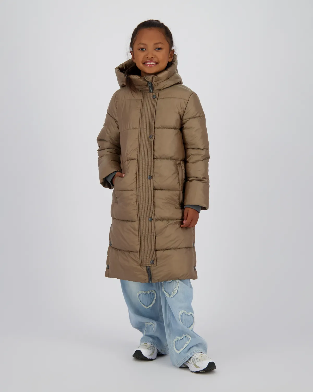 Mädchen Long Jacke Tezzy | Grün