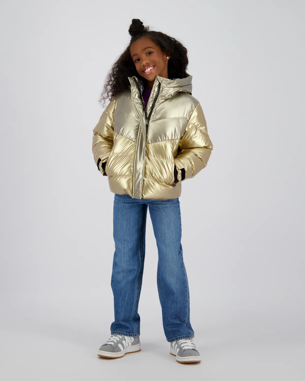 Mädchen Hooded Jacke Toly | Gold