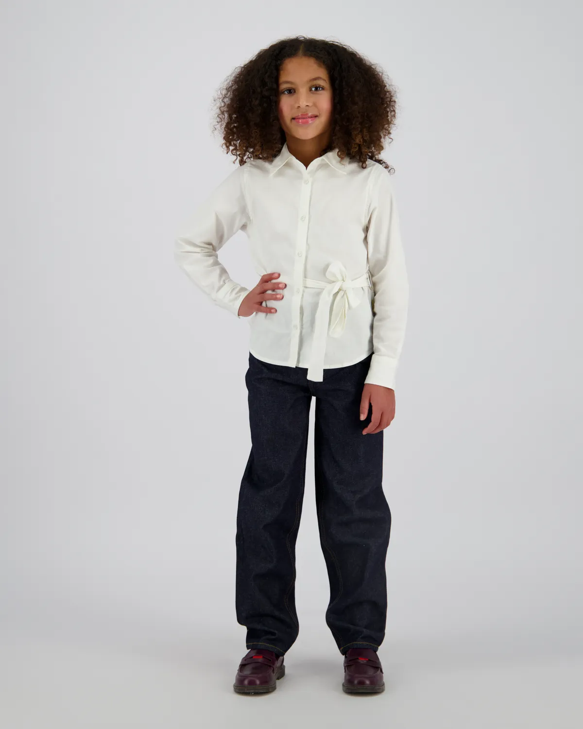 Mädchen Bluse Lovie | Weiß