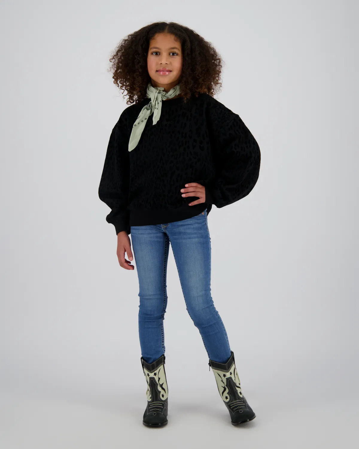 Mädchen Sweatshirt Niza | Schwarz