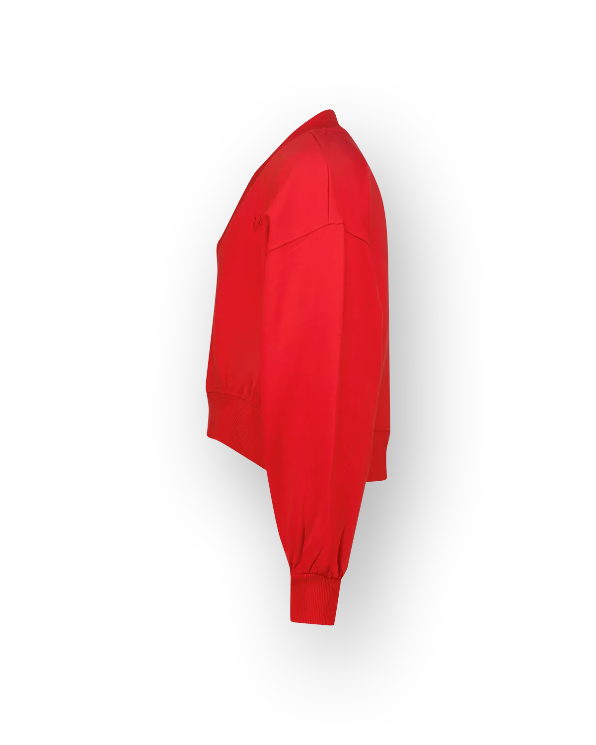 Mädchen Sweatshirt Basic-V neck | Rot