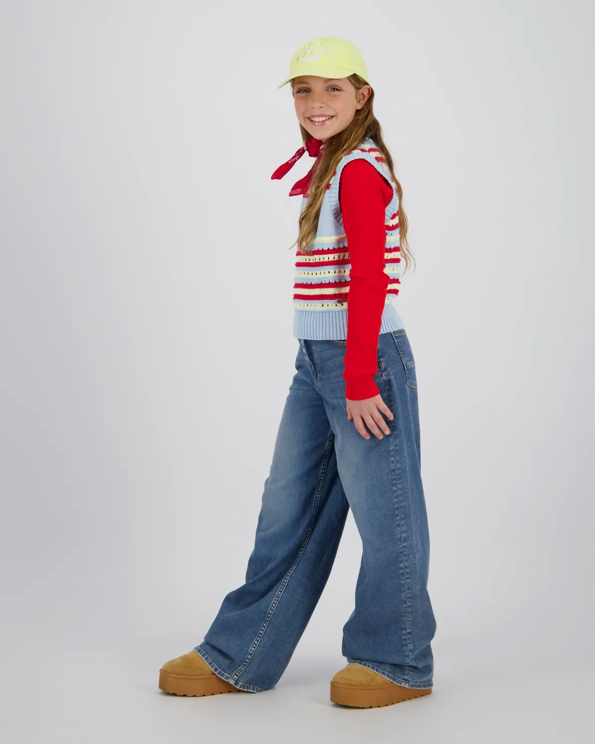 Mädchen Extra wide leg Jeans Carice | Blau