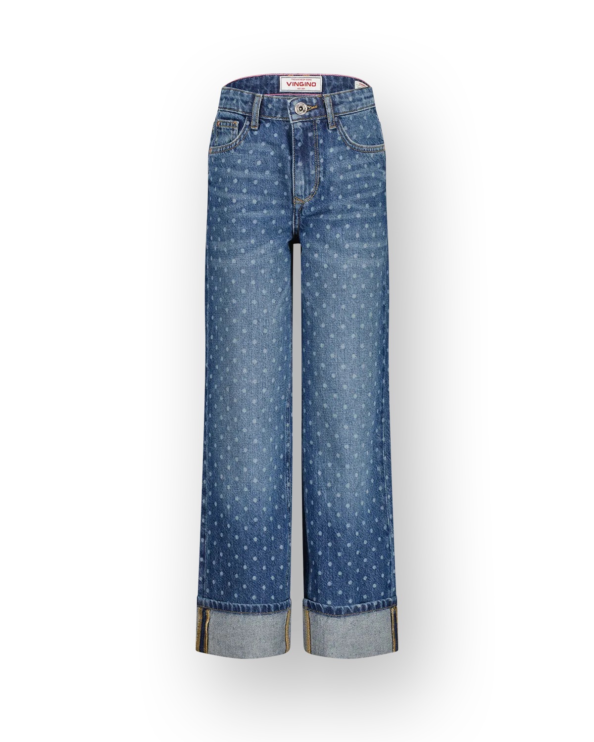 Mädchen Wide leg Jeans Cato Dots | Blau