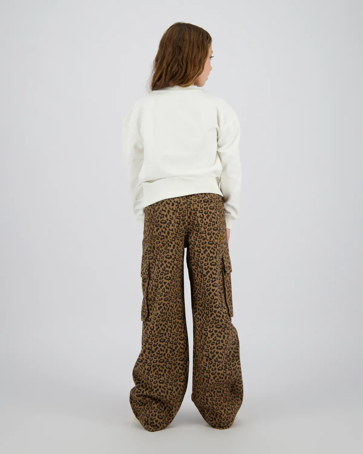Mädchen Extra wide leg Jeans Cassie Cargo | Braun