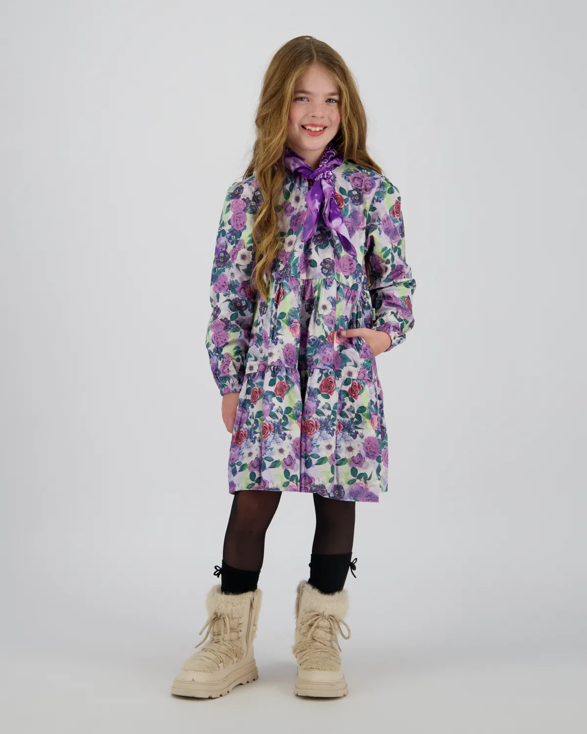Mädchen Kleid Padelle | Lila