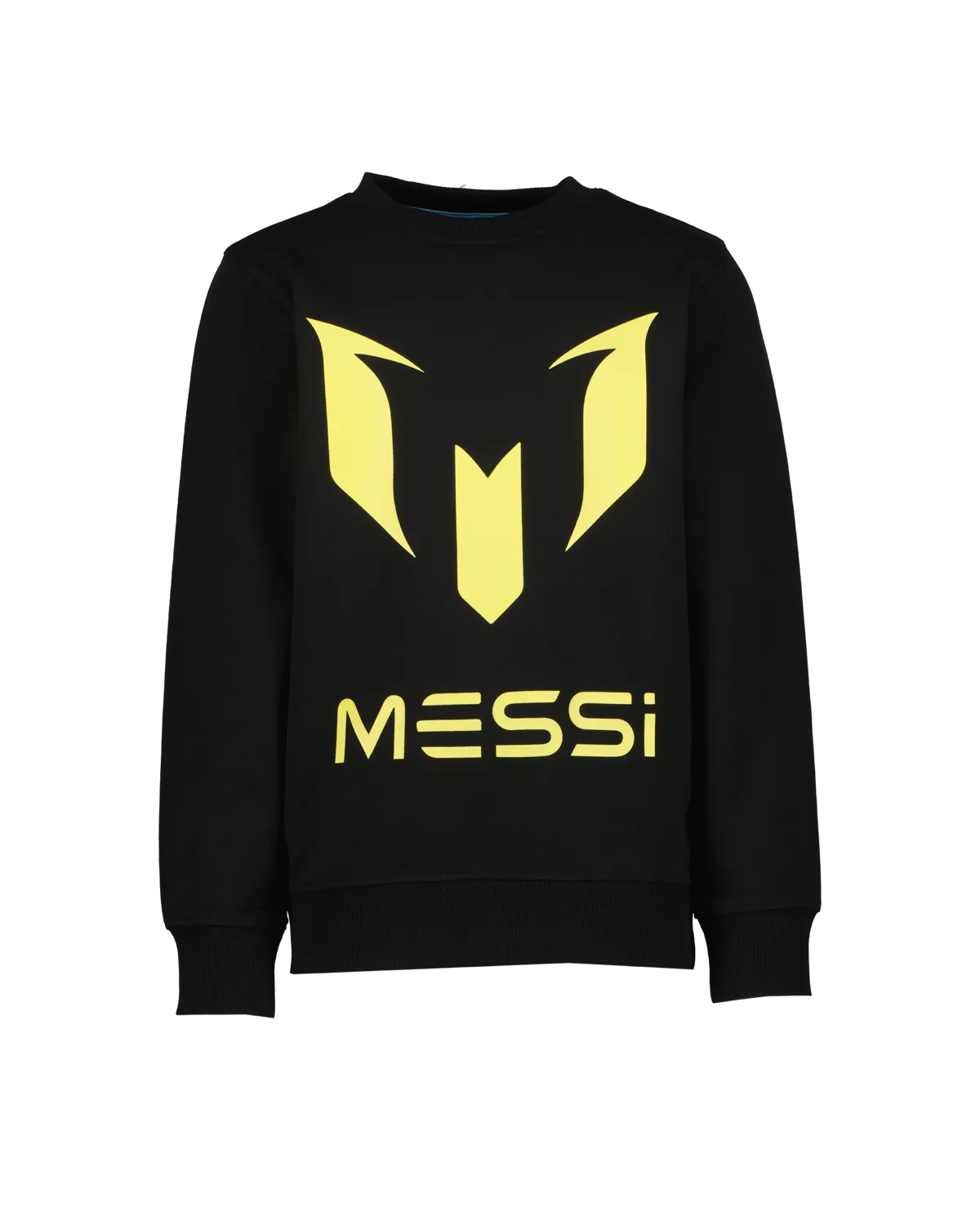 Jungen Sweater Logo-Crew-Messi | Schwarz