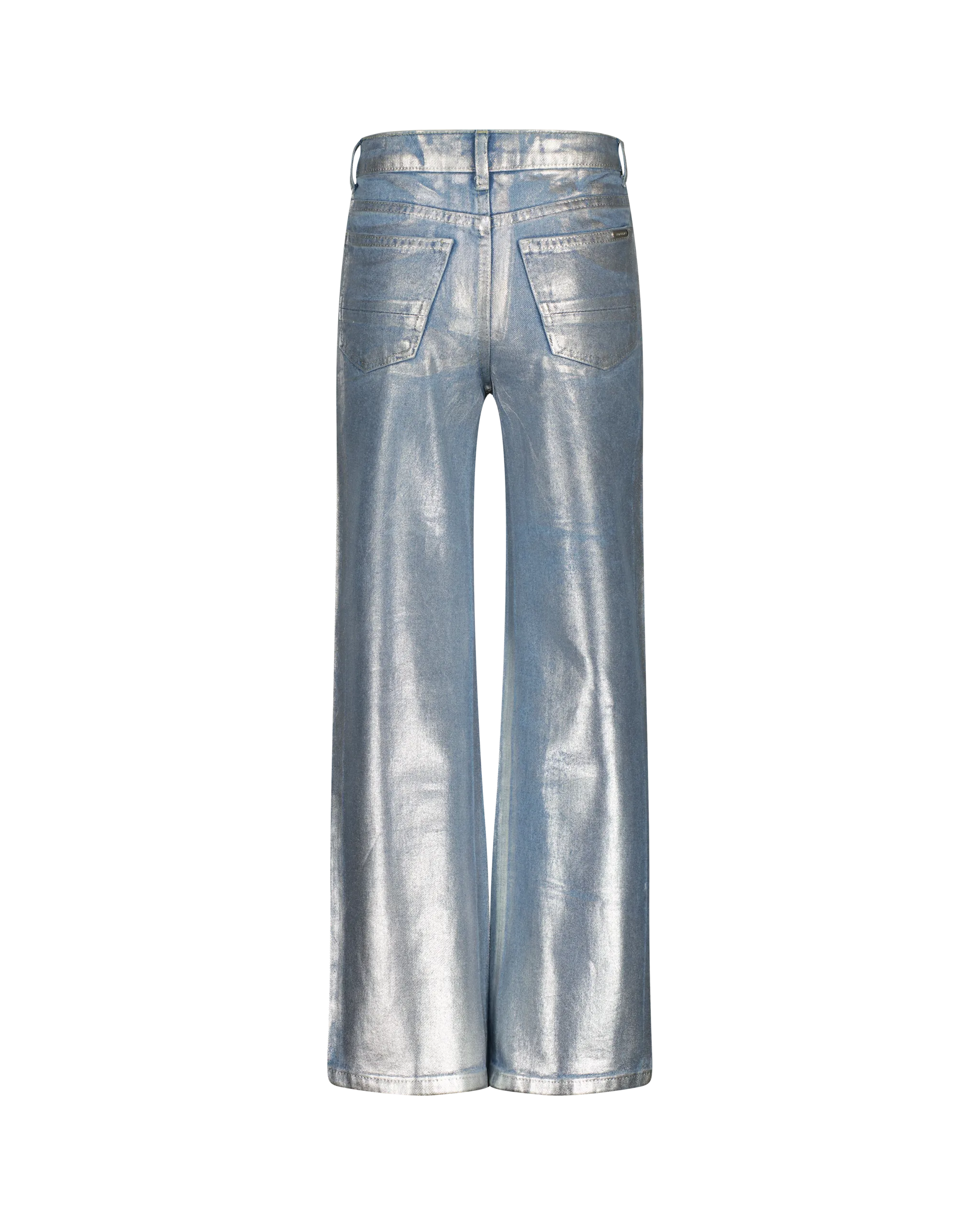 Mädchen Wide Leg Jeans Cato Metallic | Schwarz
