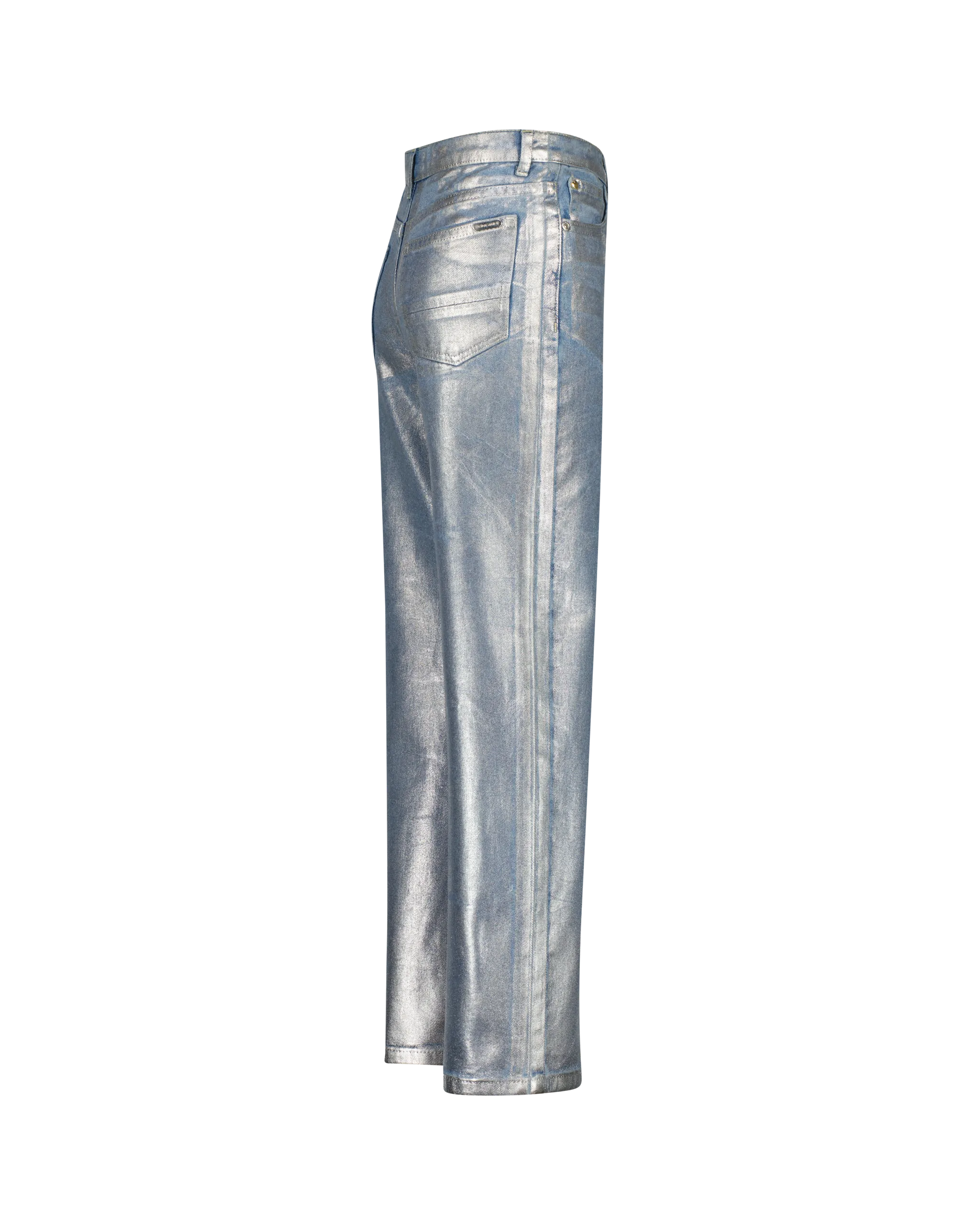 Mädchen Wide Leg Jeans Cato Metallic | Schwarz