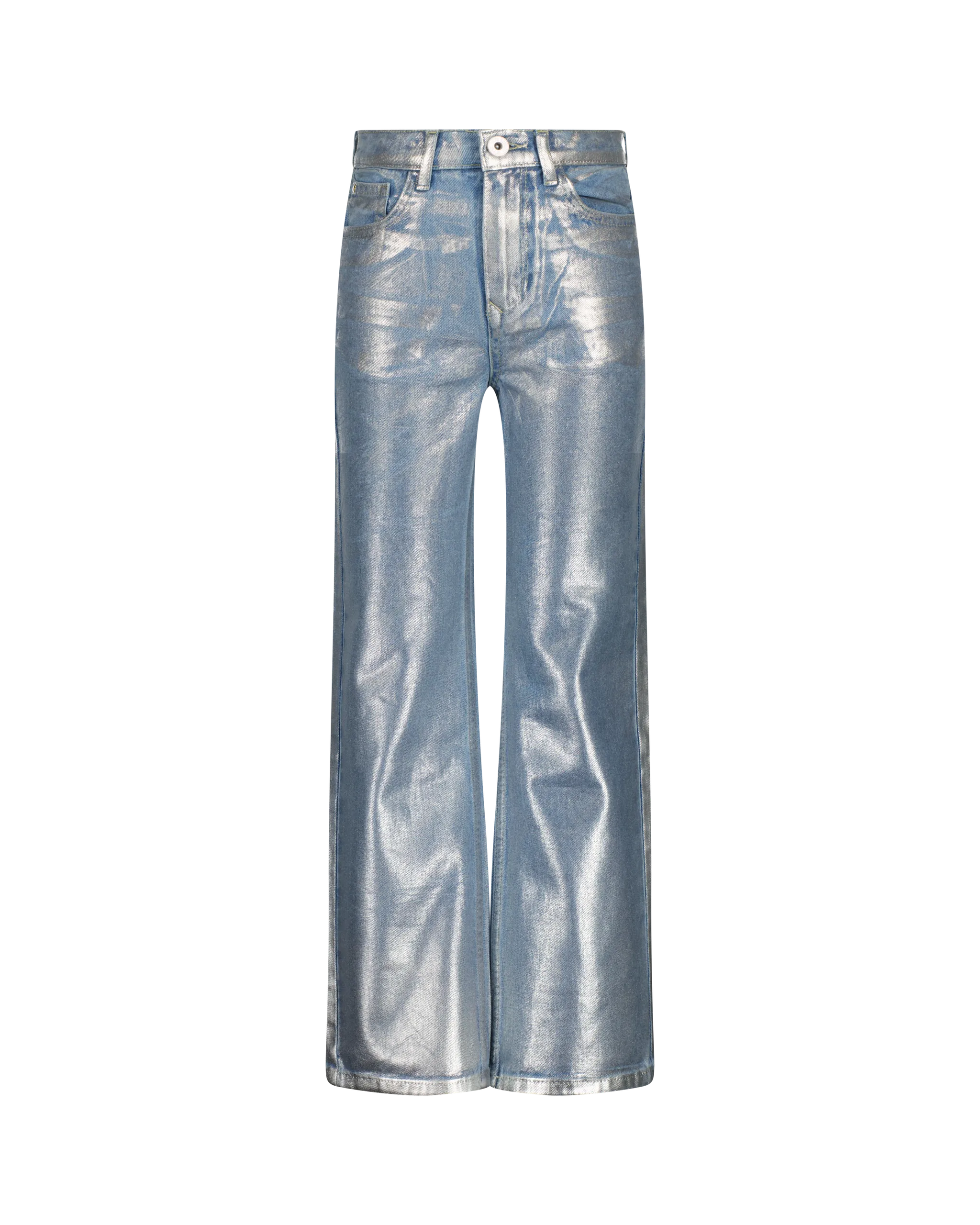 Mädchen Wide Leg Jeans Cato Metallic | Schwarz
