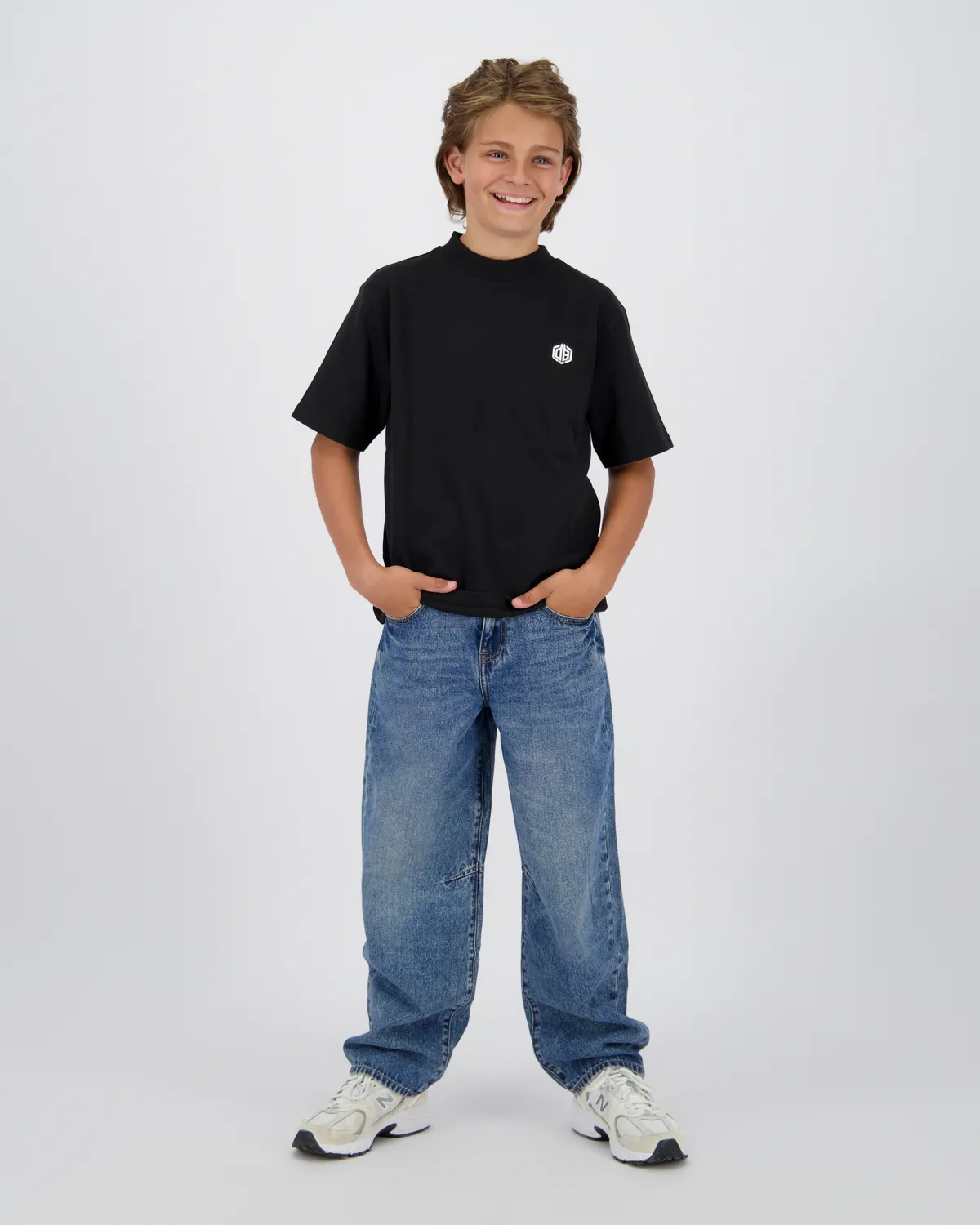Jungen Oversized T-shirt Hear | Schwarz