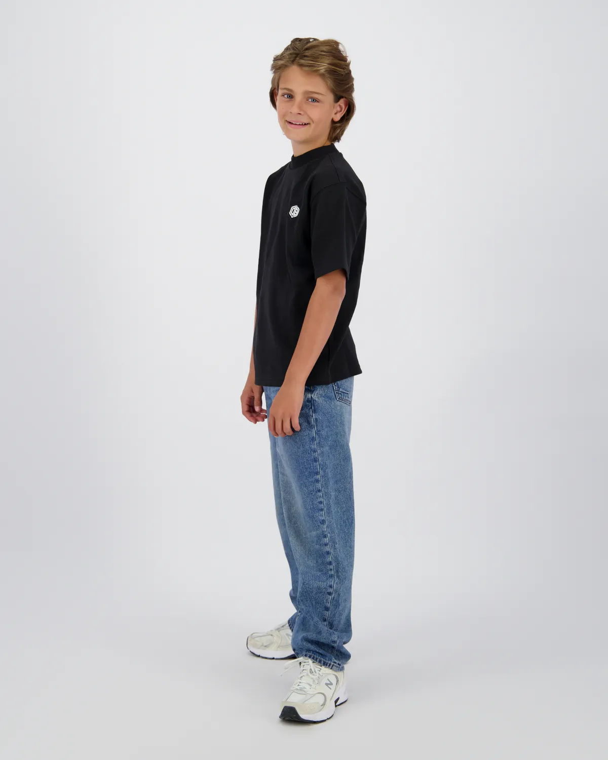 Jungen Oversized T-shirt Hear | Schwarz