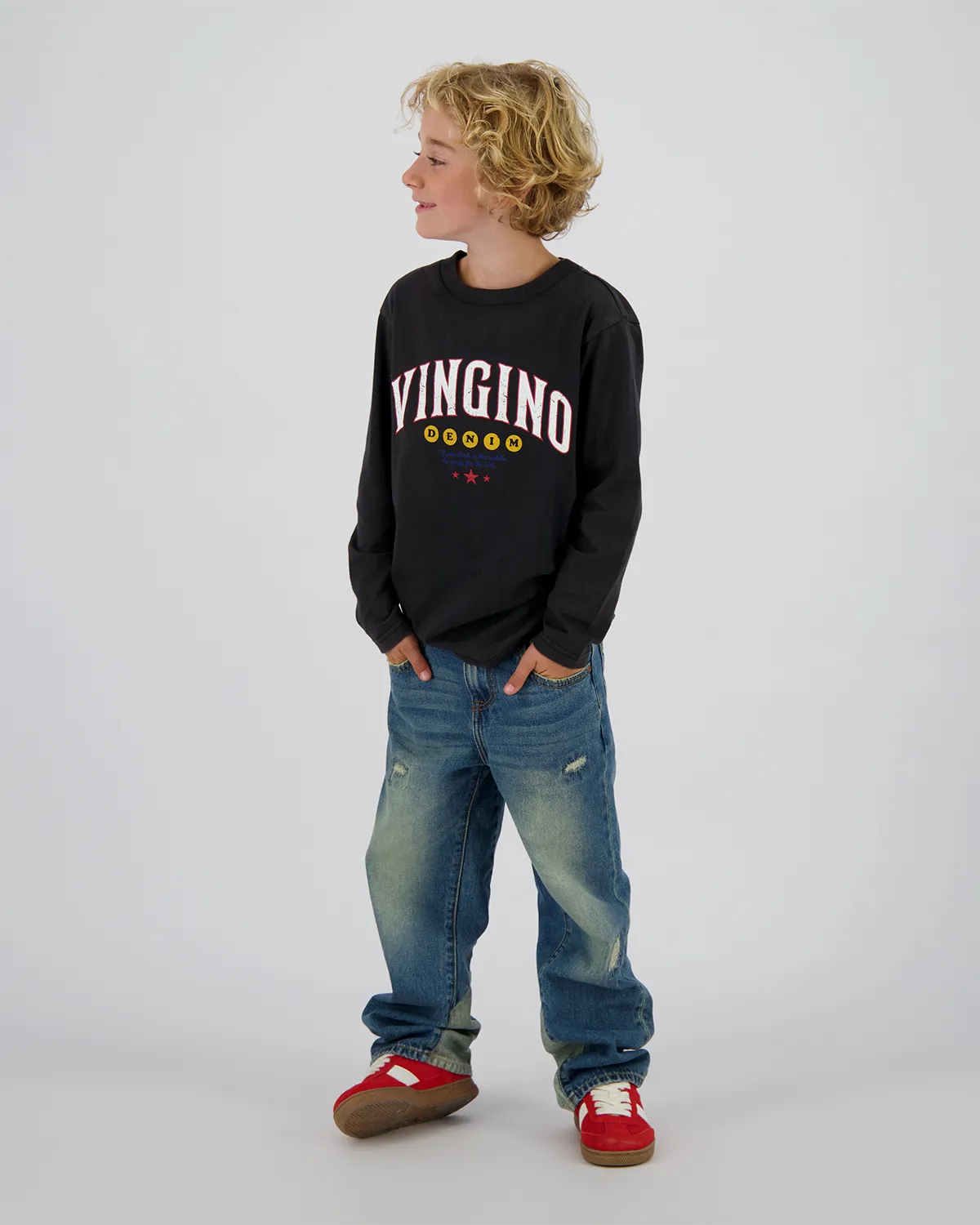 Jungen T-shirt Jacey | Schwarz