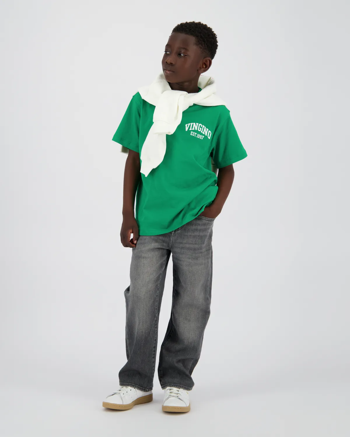 Jungen Relaxed Jeans Geraldo | Grau