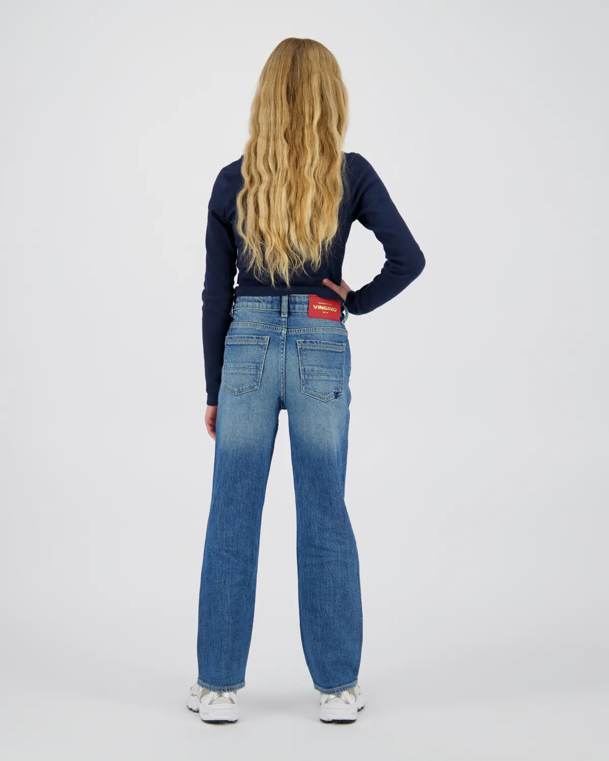 Mädchen Straight Jeans Clara | Blau