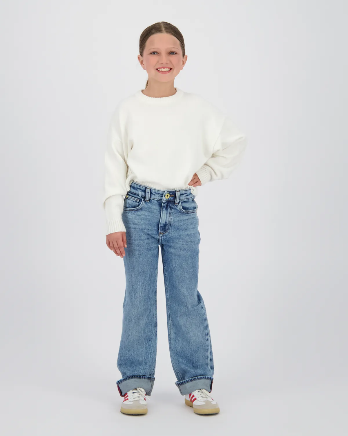 Mädchen Wide leg Jeans Cecile | Blau