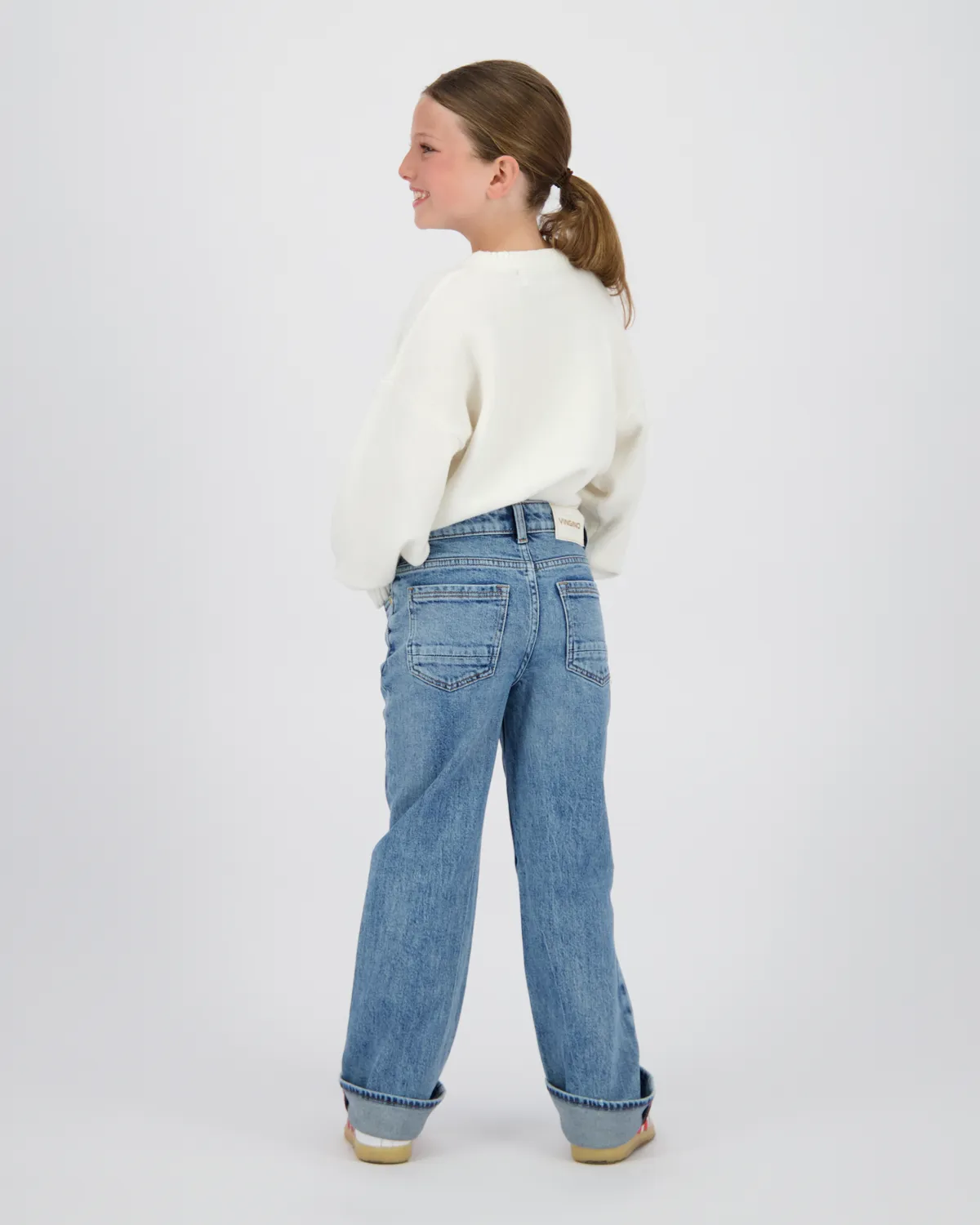 Mädchen Wide leg Jeans Cecile | Blau