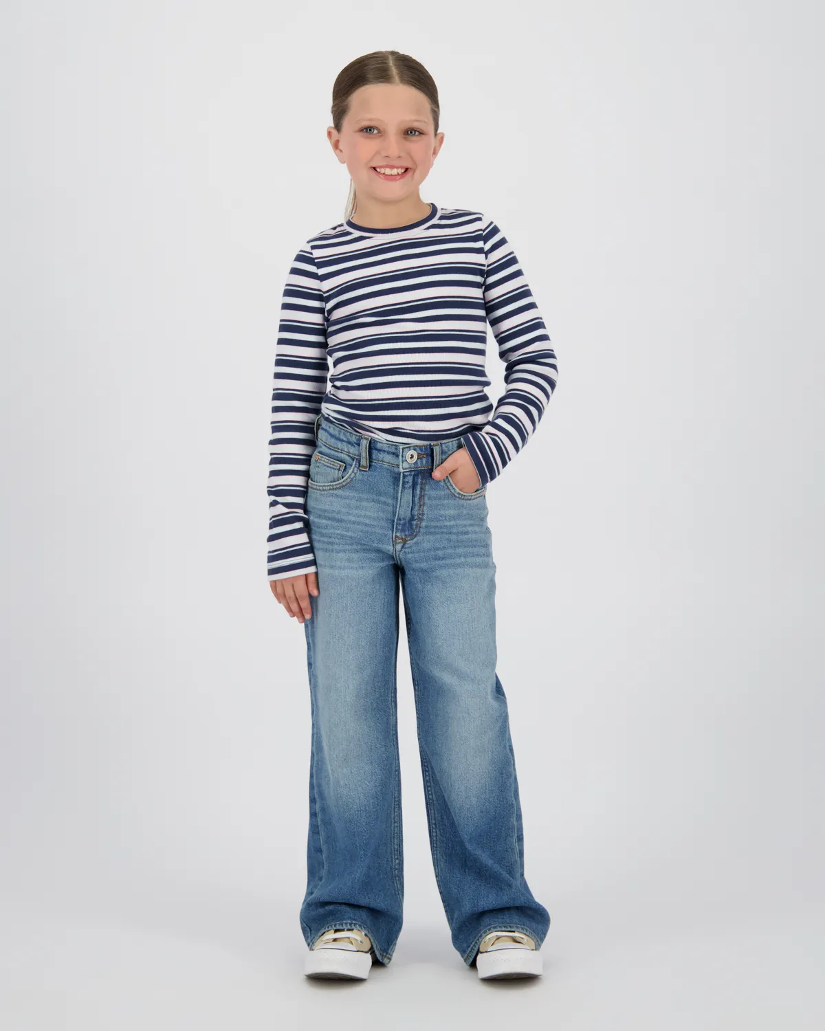Mädchen Extra wide leg Jeans Carlice | Blau
