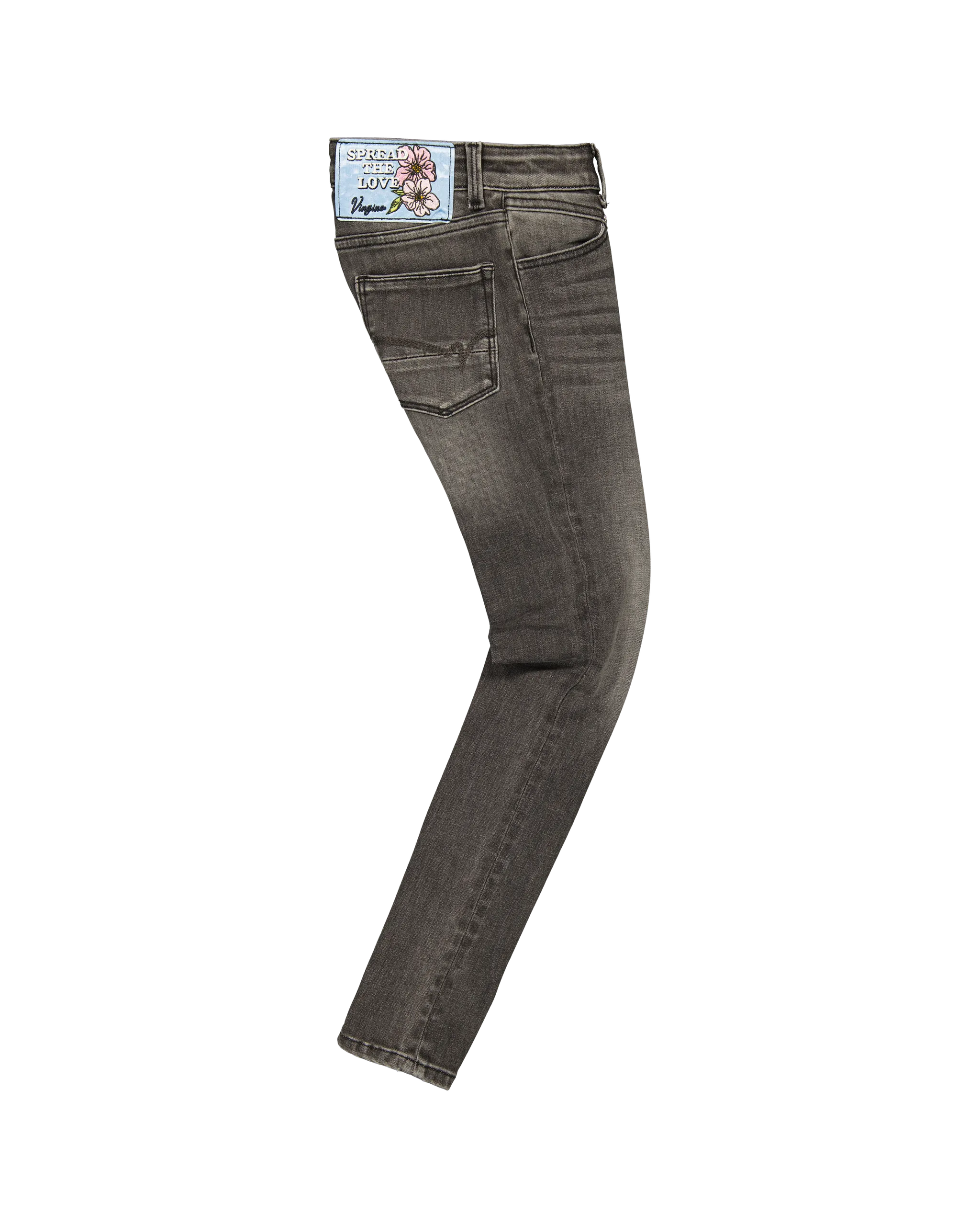 Mädchen Super Skinny Jeans Belize Yoke | Grau