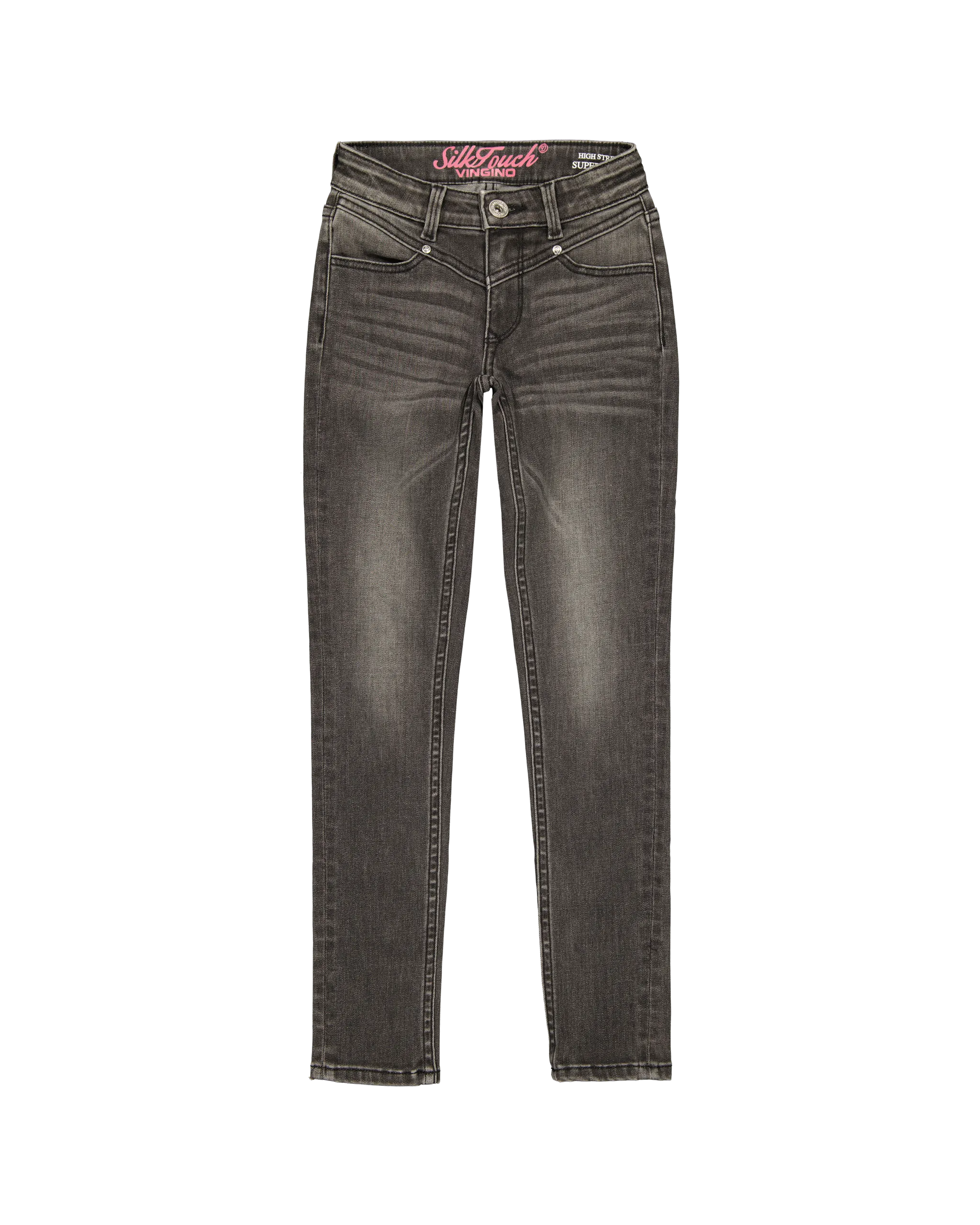 Mädchen Super Skinny Jeans Belize Yoke | Grau