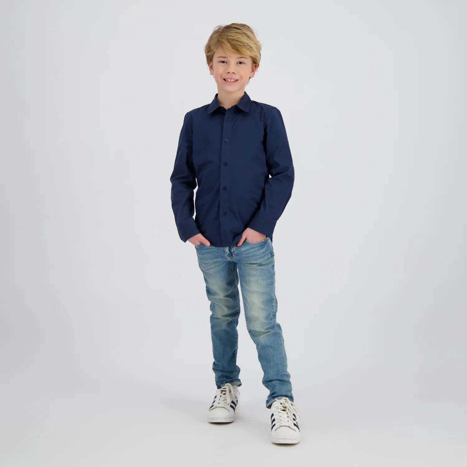 Jungen Classic Hemd Lasic | Blau