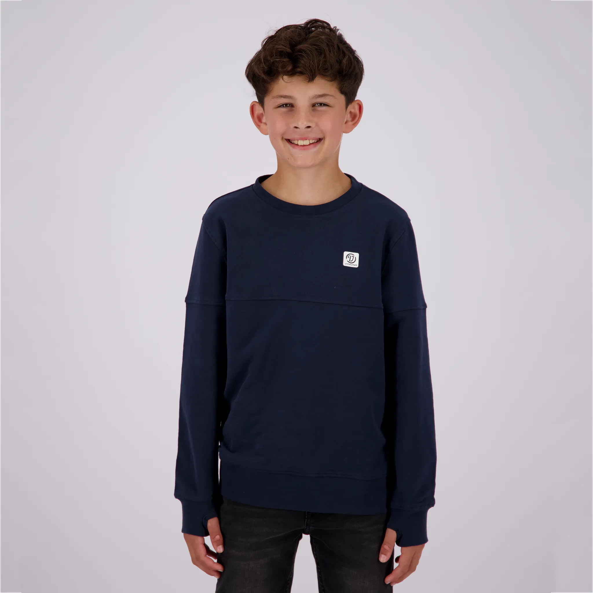 Jungen Crewneck basic logo sweatshirt | Blau