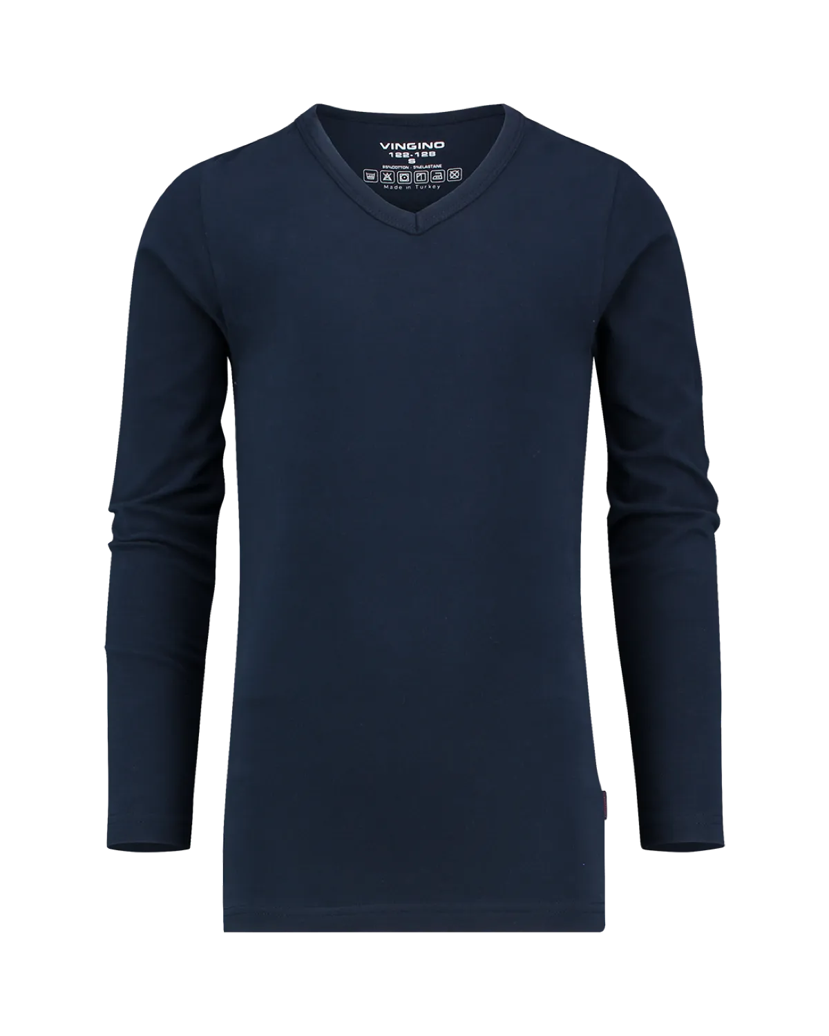 Jungen Top Long Sleeves V Neck Ts Boys | Schwarz