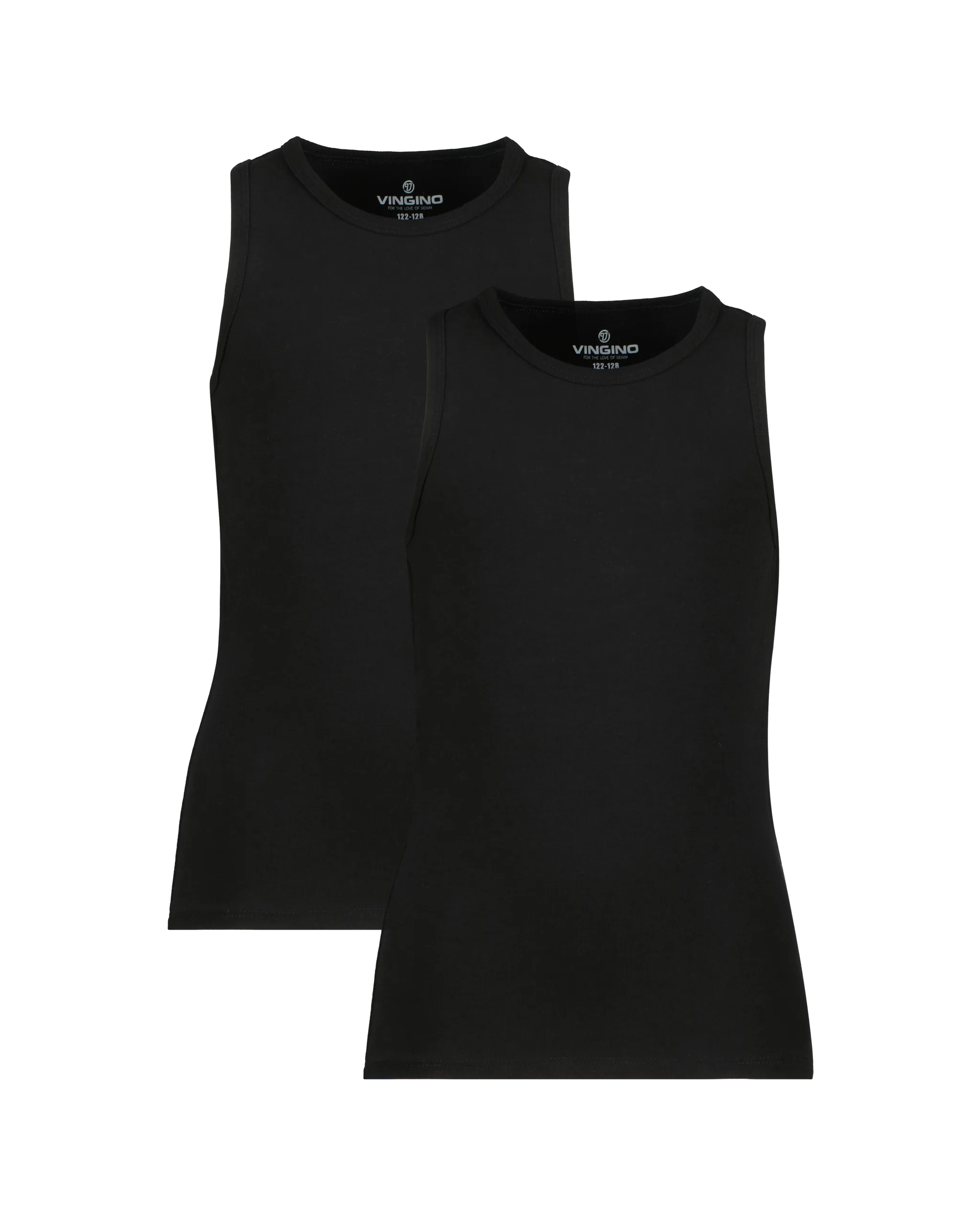 Jungen Boys tank 2 pack | Schwarz